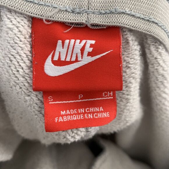 Vtg NIKE AIR Heritage Post Game Shorts Mens S Sweat Heather Grey Black Camo - Picture 2 of 7